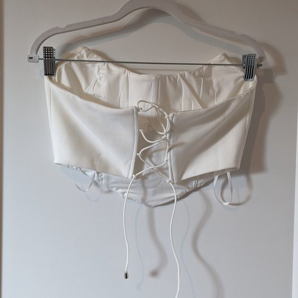 White Strapless Corset Top - BNWOT (CARLIE TOP WHITE) - Picture 5 of 10